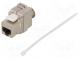 Zásuvka  RJ45  PIN  8  Kat  6a  tienené,Keystone  Usporiad.kol  8p8c
