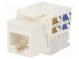 Zásuvka  RJ45  PIN  8  Kat  5e  netienené,Keystone  22AWG-26AWG