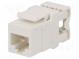 Zásuvka  RJ45  PIN  8  Kat  5e  netienené,Keystone  24AWG-26AWG