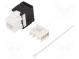 Zásuvka  RJ45  PIN  8  Kat  6  netienené,Keystone  23AWG-26AWG