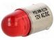 LED lampa  červený  BA15S  12VDC  12VAC