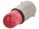 LED lampa  červený  BA9S  220VDC