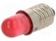 LED lampa  červený  E10  12VDC  12VAC
