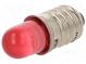 LED lamp  red  E10  230VAC  200÷250mcd