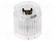 Signalizátor  svetelný  LED  biela  24VDC  IP65  Ø50x50mm  LR5