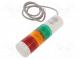 Signalizátor  signalizačný stĺpik  LED  24VDC  IP65  LR6  Mat  ABS