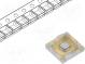 LED  3,45x3,45x2,13mm  ultrafialová  λd 400-410nm  130°  350mA