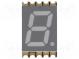Displej  LED  SMD  7-segmentový  10mm  modrý  8,4-26,8mcd  anóda
