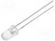 LED  5mm  modrá  3000÷9000mcd  15°  20mA  2,9÷3,4V  Čelo  konvexné