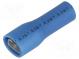 Faston  plochý  4,8mm  0,5mm  samica  1÷2,5mm2  krimpovacie  modrý