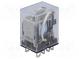 Relé  elektromagnetické  DPDT  Ucievky 120VAC  10A/110VAC  10A