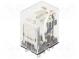 Relé  elektromagnetické  DPDT  Ucievky 12VAC  10A/110VAC  10A
