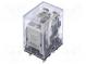 Relé  elektromagnetické  DPDT  Ucievky 24VDC  10A/110VAC  10A