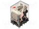Relé  elektromagnetické  DPDT  Ucievky 230VAC  10A/110VAC  10A