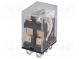 Relé  elektromagnetické  DPDT  Ucievky 24VDC  10A/110VAC  10A