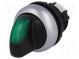 Prepínač  otočný  3 polohy  22mm  zelená  Podsv  M22-FLED, M22-LED