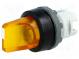 Prepínač  otočný  2 polohy  22mm  žltá  Podsv  MLB-1  IP66  -25÷70°C