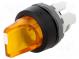 Prepínač  otočný  2 polohy  22mm  žltá  Podsv  MLB-1  IP66  -25÷70°C