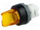 Prepínač  otočný  3 polohy  22mm  žltá  Podsv  MLB-1  IP66  -25÷70°C