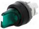 Prepínač  otočný  2 polohy  22mm  zelená  Podsv  MLB-1  IP66