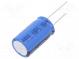 Kondenzátor  elektrolytický  THT  6,8mF  16VDC  Ø18x31mm  ±20%