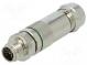 Zástrčka  M12  PIN  8  vidlica  kód X-ProfiNET  na kábel  IP67  48V