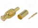 Zástrčka  MCX  vidlica  priamy  50Ω  krimpovacie  na kábel  teflón