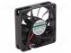 Ventilátor  DC  axiálny  12VDC  60x60x15mm  38,53m3/h  29,2dBA