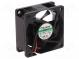 Ventilátor  DC  axiálny  12VDC  60x60x25mm  39,72m3/h  27dBA  Vapo