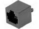 Zásuvka  RJ45  PIN  8  Usporiad.kol  8p8c  THT  priamy