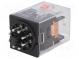 Relé  elektromagnetické  DPDT  Ucievky 24VAC  10A/250VAC  10A