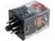 Relé  elektromagnetické  DPDT  Ucievky 230VAC  10A  max250VDC