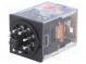 Relé  elektromagnetické  DPDT  Ucievky 24VDC  10A/250VAC  10A