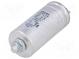 Kondenzátor  pre motory, pracovný  15uF  Uprac  400VAC  Ø35x75mm