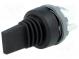Prepínač  páčkový  2 polohy  22mm  čierna  IP66  Tlačidlo  zvýšený