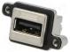 Zásuvka  USB A  MUSB  na panel,priskrutkovaním  THT  priamy  IP67