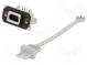 Zásuvka  USB B mini  MUSB  na panel,priskrutkovaním  THT  IP67