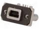 Zásuvka  USB B mini  MUSB  na PCB,na panel,priskrutkovaním  THT