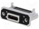Zásuvka  USB C  THT  priamy  V  USB 3.1  IP67  pozlátený  5A  UNC2-56