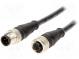 Kábel  pre senzory/automatiku  PIN  4  M12-M12  1m  zástrčka  250V
