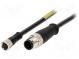 Kábel  pre senzory/automatiku  M12-M8  PIN  4  5m  Izolácia  PVC