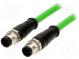 Kábel  pre senzory/automatiku  PIN  4  M12-M12  kód D-Ethernet  2m