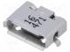 Zásuvka  USB AB micro  na PCB  SMT  PIN  5  vodorovné  inverse