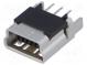 Zásuvka  USB B mini  na PCB  THT  PIN  5  priamy