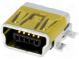 Zásuvka  USB B mini  na PCB  SMT  PIN  5  vodorovné