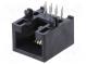 Zásuvka  RJ45  PIN  8  Kat  5e  netienené,nízkoprofilové  pozlátený