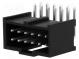 Zásuvka  hranatý  vidlica  PIN  12  uhlové, 90°  THT  pocínovaný