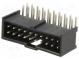 Zásuvka  hranatý  vidlica  PIN  20  uhlové, 90°  THT  pocínovaný