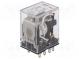 Relé  elektromagnetické  DPDT  Ucievky 24VDC  5A/250VAC  5A/24VDC