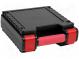 Zásobník  prepravný kufrík  ABS  čierna,červená  256x240x94mm